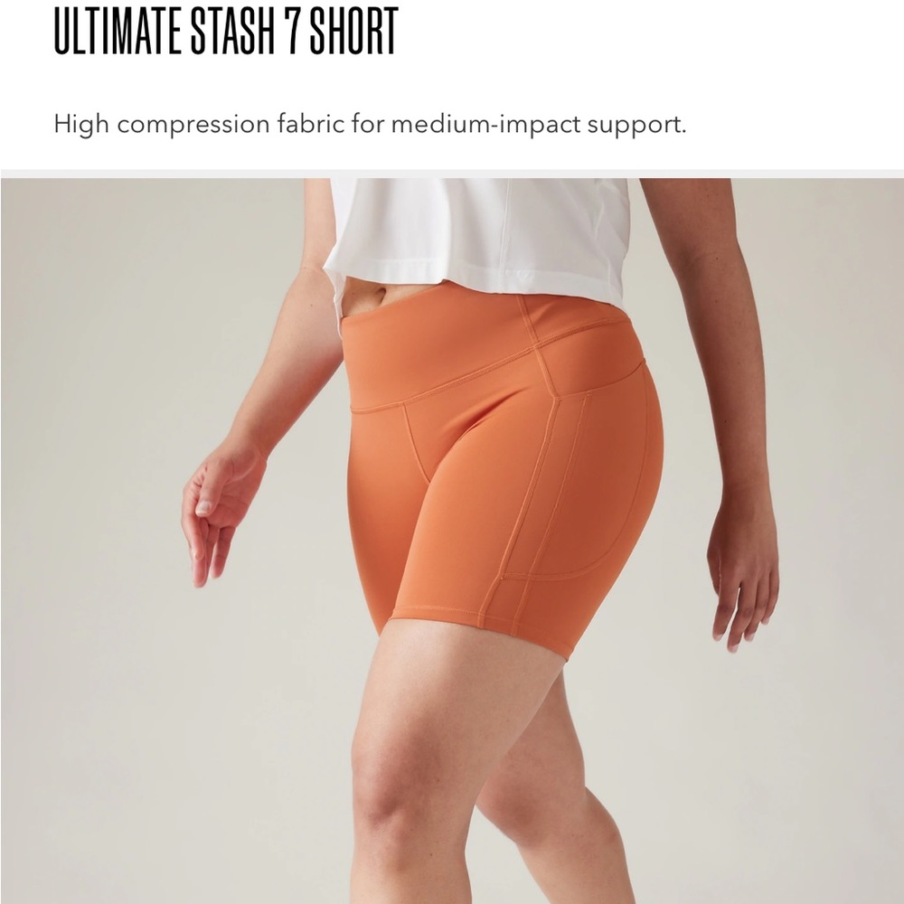 Brand new Athleta bike shorts.  Purchased wrong size. - Picture 3 of 6